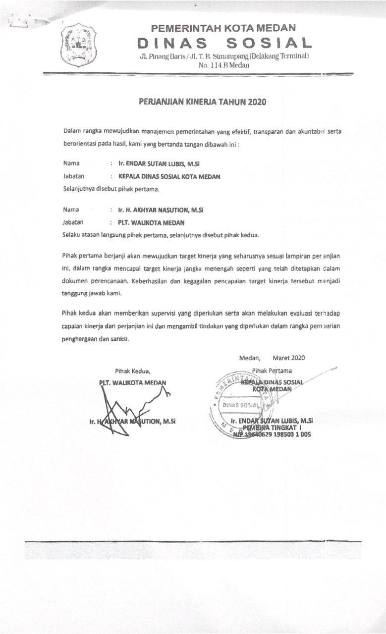 PERJANJIAN KINERJA Website Terpercaya Media Pojok Nasional